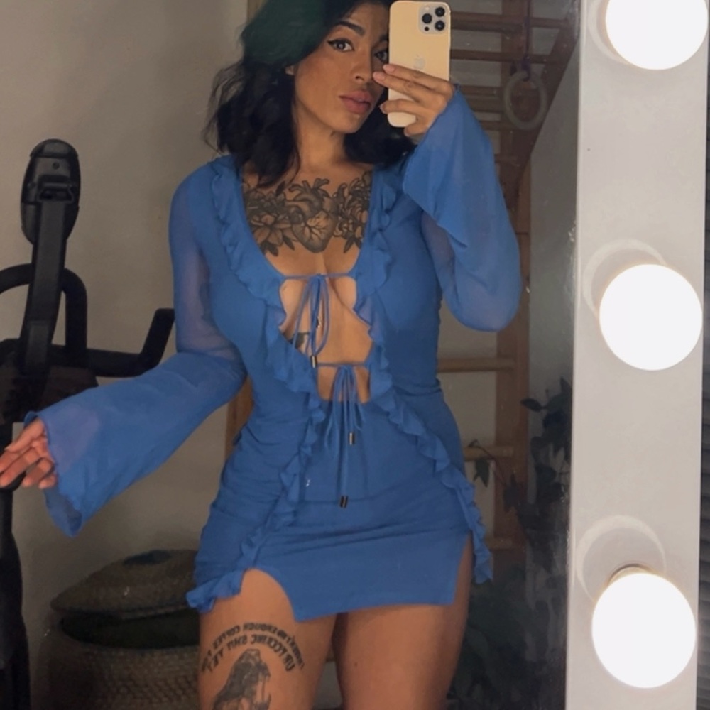 Oh Polly Blue Mini Dress